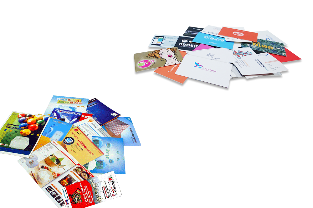 Cartes de visite, Flyers